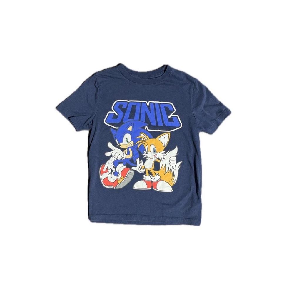 Sonic Graphic Blue Baby Tee
